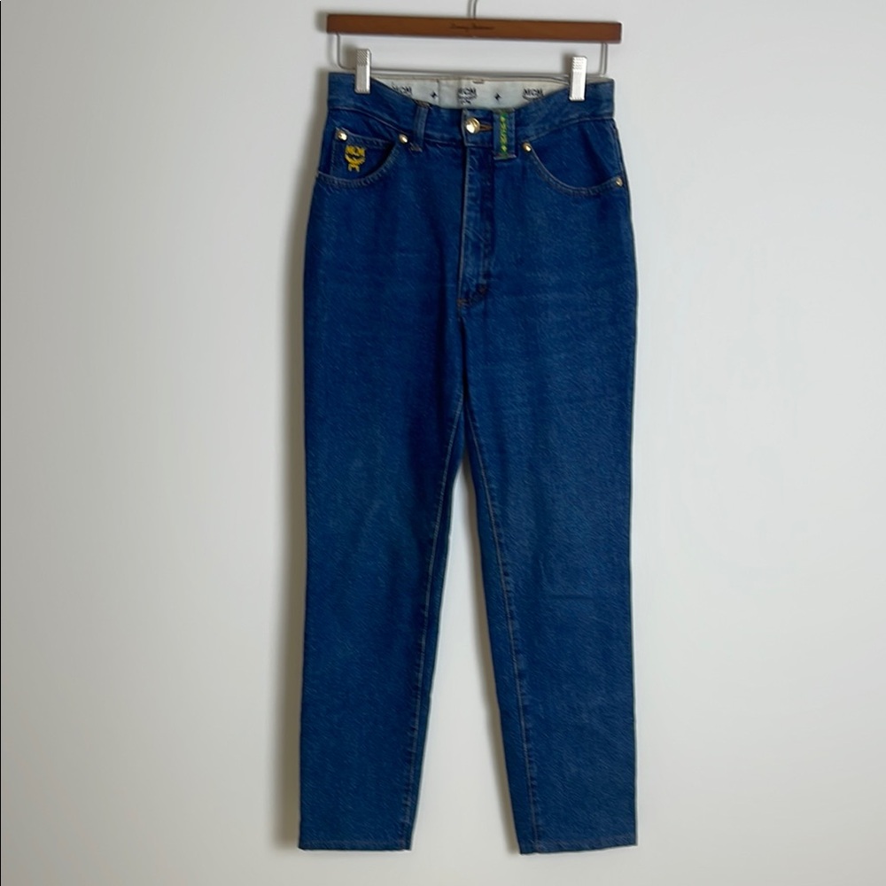 MCM Blue High Rise Jeans Classic size 28